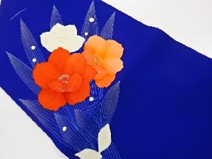 未使用品　塩瀬花模様名古屋帯